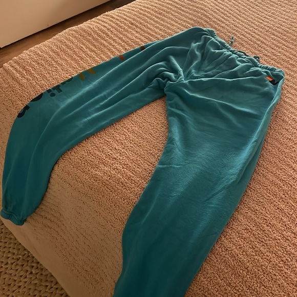 Aviator Nation Blue Pants with Rainbow Logo - Picture 5 of 5